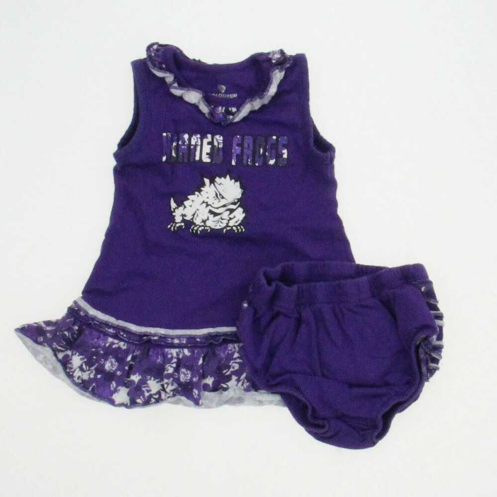 Colosseum Girls Purple | White Dress size: 3-6 Months